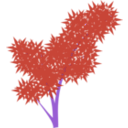 download Tree clipart image with 270 hue color