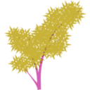 download Tree clipart image with 315 hue color