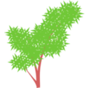 download Tree clipart image with 0 hue color