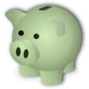 download Piggybank clipart image with 90 hue color