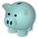 download Piggybank clipart image with 180 hue color