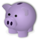 download Piggybank clipart image with 270 hue color