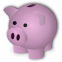 download Piggybank clipart image with 315 hue color
