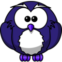 download Cartoon Owl clipart image with 225 hue color