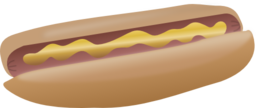 Hot Dog With Mustard