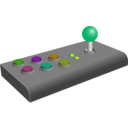 download Retro Arcade Joystick clipart image with 45 hue color