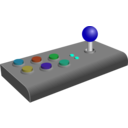 download Retro Arcade Joystick clipart image with 135 hue color