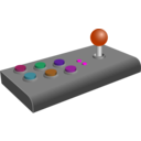 download Retro Arcade Joystick clipart image with 270 hue color