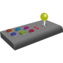 download Retro Arcade Joystick clipart image with 315 hue color