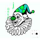 download Joker clipart image with 135 hue color