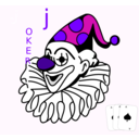 download Joker clipart image with 270 hue color
