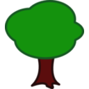 download Tree clipart image with 0 hue color