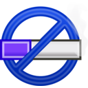 download No Smoking Icon clipart image with 225 hue color