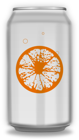 Orange Soda Can