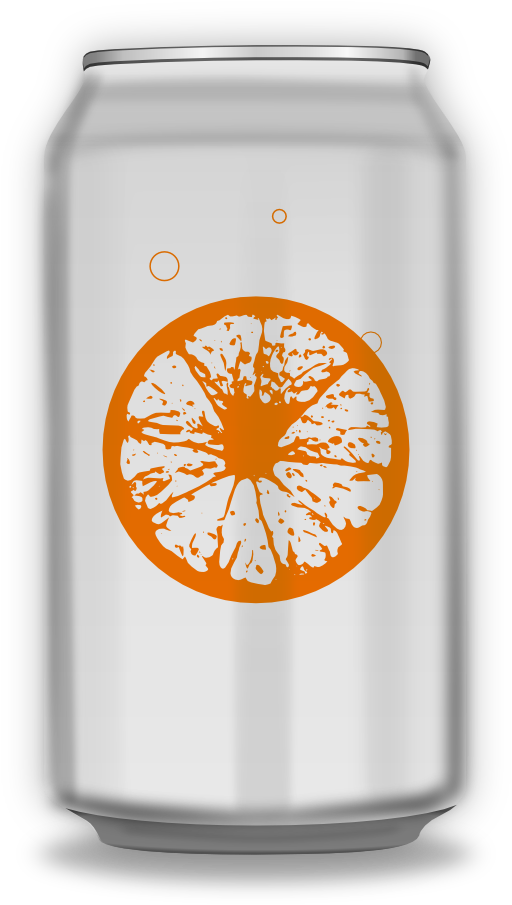 Orange Soda Can