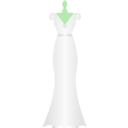 download Wedding Dress clipart image with 90 hue color