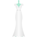 download Wedding Dress clipart image with 135 hue color