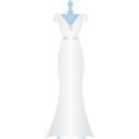 download Wedding Dress clipart image with 180 hue color