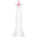 download Wedding Dress clipart image with 315 hue color