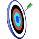 download Arrow In The Gold clipart image with 180 hue color