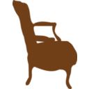 download Low Armchair clipart image with 180 hue color