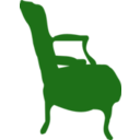 download Low Armchair clipart image with 270 hue color