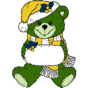 download Christmas Bear clipart image with 45 hue color