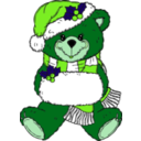 download Christmas Bear clipart image with 90 hue color