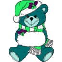 download Christmas Bear clipart image with 135 hue color