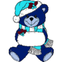download Christmas Bear clipart image with 180 hue color