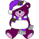 download Christmas Bear clipart image with 270 hue color