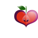 download Red Heart clipart image with 315 hue color