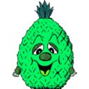 download Pineapple Head clipart image with 90 hue color