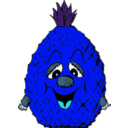 download Pineapple Head clipart image with 180 hue color