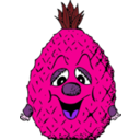 download Pineapple Head clipart image with 270 hue color