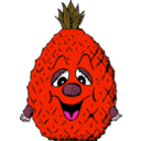 download Pineapple Head clipart image with 315 hue color