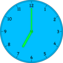 download Clock clipart image with 135 hue color
