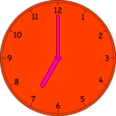 download Clock clipart image with 315 hue color