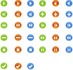 Round Buttons Symbols