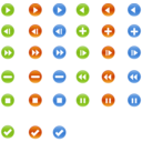 Round Buttons Symbols