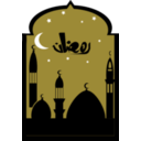 download Ramadan Mosque clipart image with 180 hue color