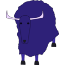 download Yak clipart image with 225 hue color