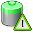 download Tango Battery Caution clipart image with 90 hue color