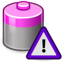 download Tango Battery Caution clipart image with 270 hue color