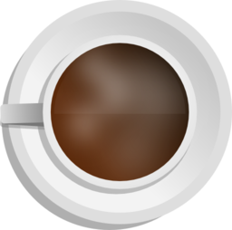 Realistic Coffee Cup Top View