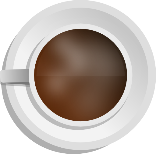 Realistic Coffee Cup Top View