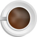 Realistic Coffee Cup Top View