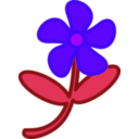 download Flower clipart image with 225 hue color