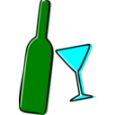 download Alcohol clipart image with 0 hue color