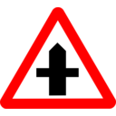 download Roadsign Crossroads clipart image with 0 hue color